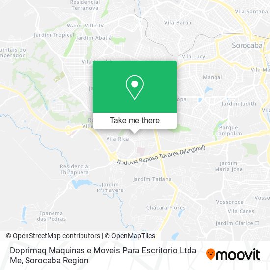 Mapa Doprimaq Maquinas e Moveis Para Escritorio Ltda Me