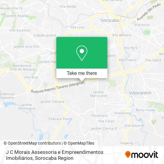 J C Morais Assessoria e Empreendimentos Imobiliários map