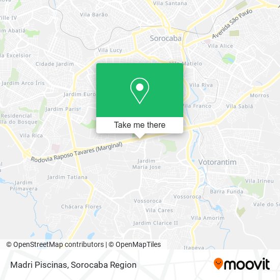 Madri Piscinas map