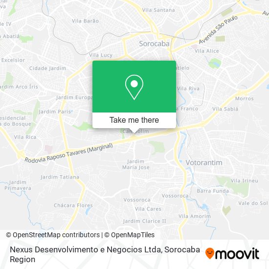 Mapa Nexus Desenvolvimento e Negocios Ltda