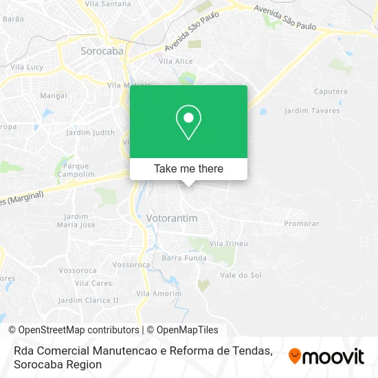 Rda Comercial Manutencao e Reforma de Tendas map