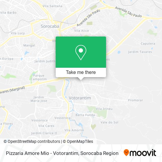 Pizzaria Amore Mio - Votorantim map