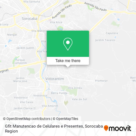 Mapa Gfit Manutencao de Celulares e Presentes