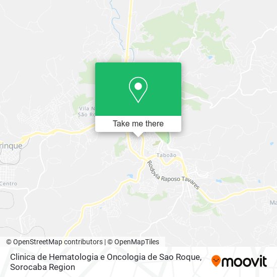Mapa Clinica de Hematologia e Oncologia de Sao Roque