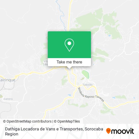 Mapa Dathiga Locadora de Vans e Transportes