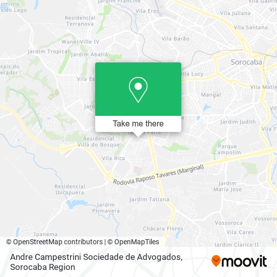 Mapa Andre Campestrini Sociedade de Advogados