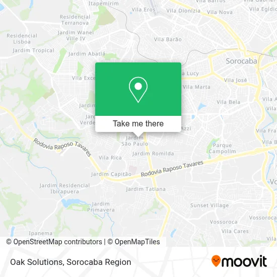 Oak Solutions map