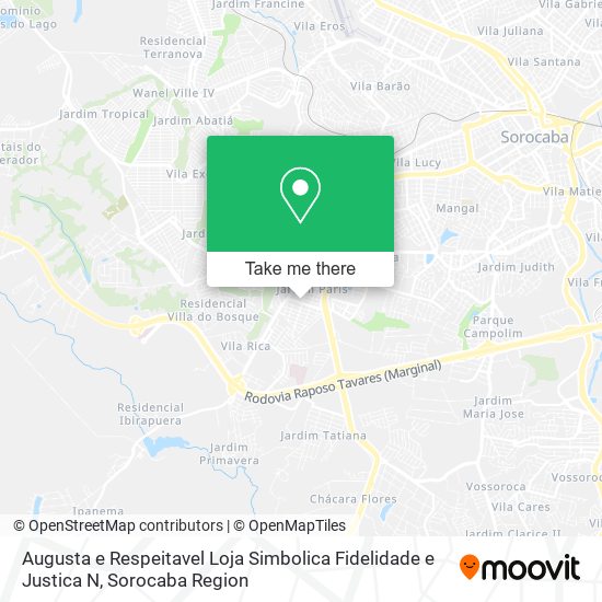 Mapa Augusta e Respeitavel Loja Simbolica Fidelidade e Justica N