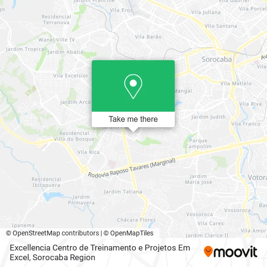 Excellencia Centro de Treinamento e Projetos Em Excel map