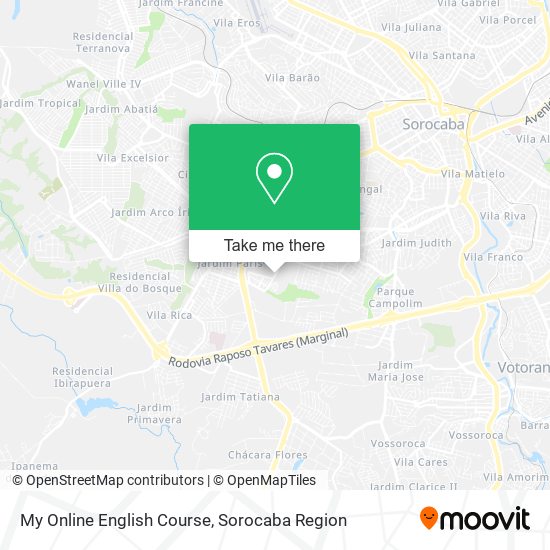 My Online English Course map