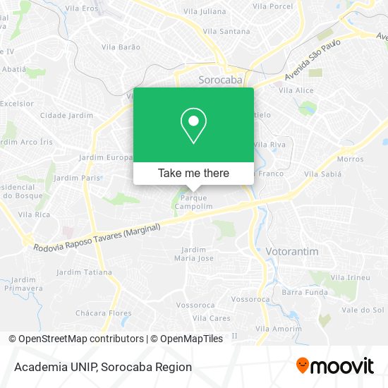 Academia UNIP map