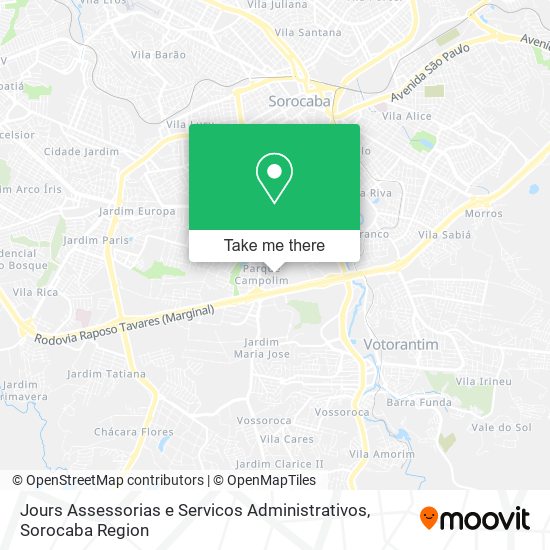 Mapa Jours Assessorias e Servicos Administrativos