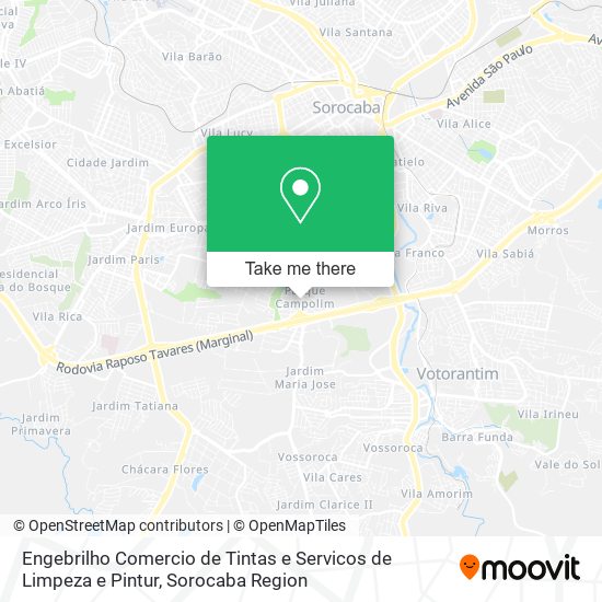 Engebrilho Comercio de Tintas e Servicos de Limpeza e Pintur map