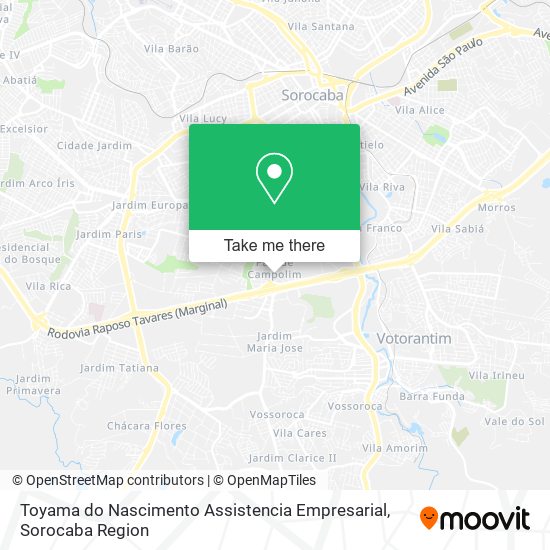 Toyama do Nascimento Assistencia Empresarial map