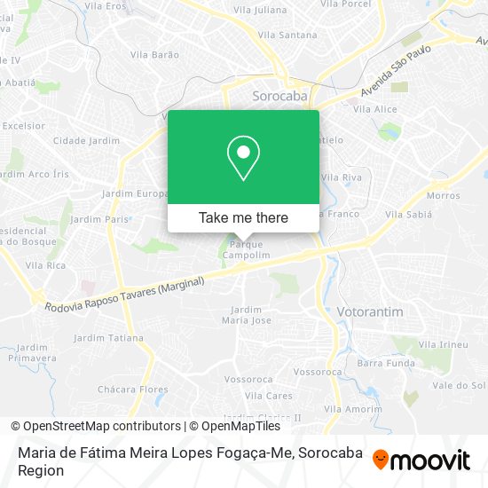 Maria de Fátima Meira Lopes Fogaça-Me map
