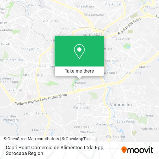 Capri Point Comércio de Alimentos Ltda Epp map