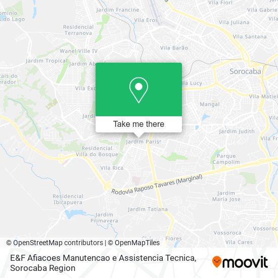 E&F Afiacoes Manutencao e Assistencia Tecnica map