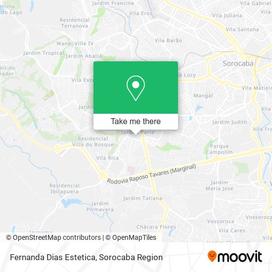Mapa Fernanda Dias Estetica