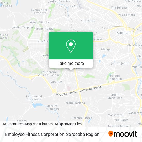 Employee Fitness Corporation map