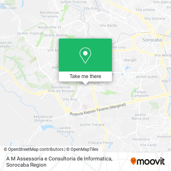 A M Assessoria e Consultoria de Informatica map