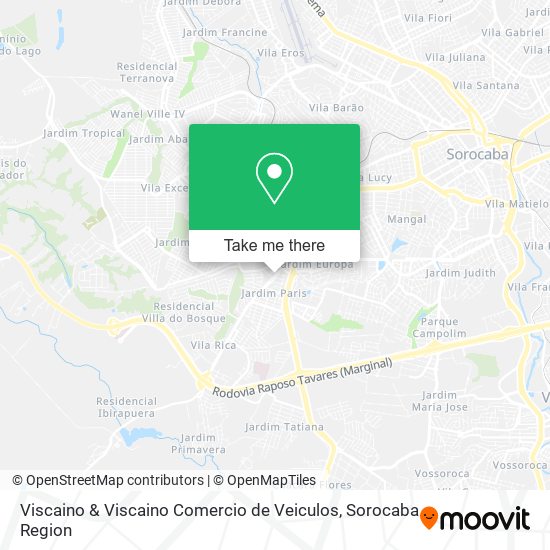 Mapa Viscaino & Viscaino Comercio de Veiculos