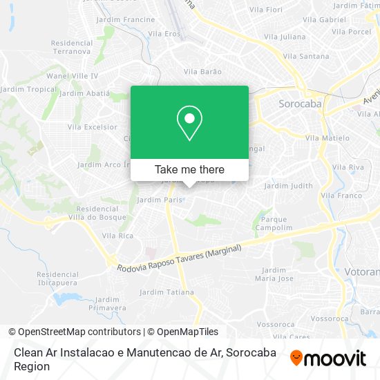 Clean Ar Instalacao e Manutencao de Ar map