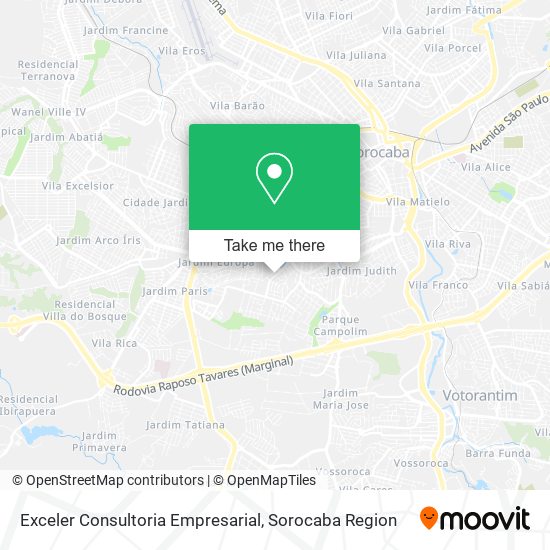 Exceler Consultoria Empresarial map