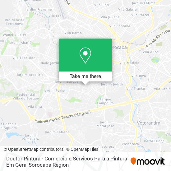 Doutor Pintura - Comercio e Servicos Para a Pintura Em Gera map