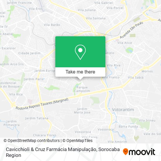 Cavicchioli & Cruz Farmácia Manipulação map