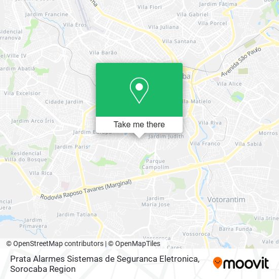 Prata Alarmes Sistemas de Seguranca Eletronica map