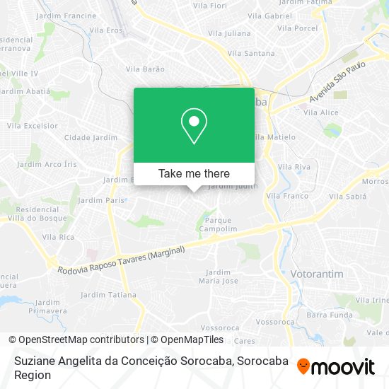 Suziane Angelita da Conceição Sorocaba map