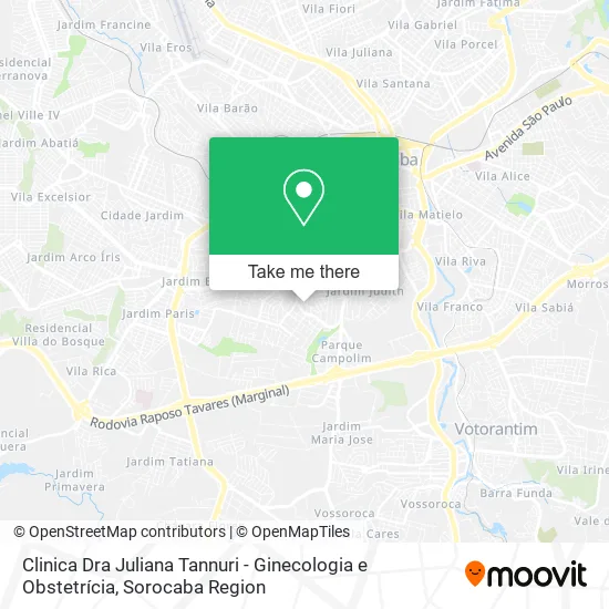 Clinica Dra Juliana Tannuri - Ginecologia e Obstetrícia map