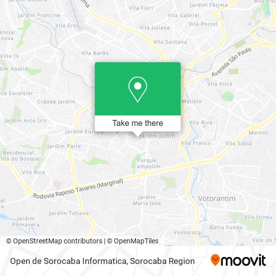 Mapa Open de Sorocaba Informatica