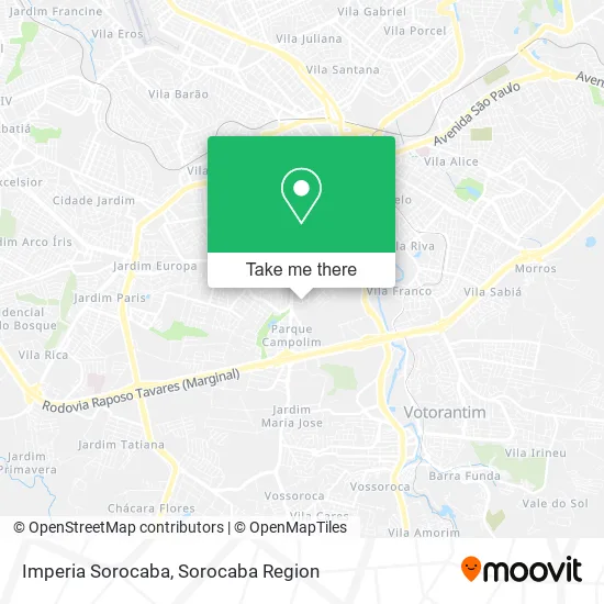 Imperia Sorocaba map
