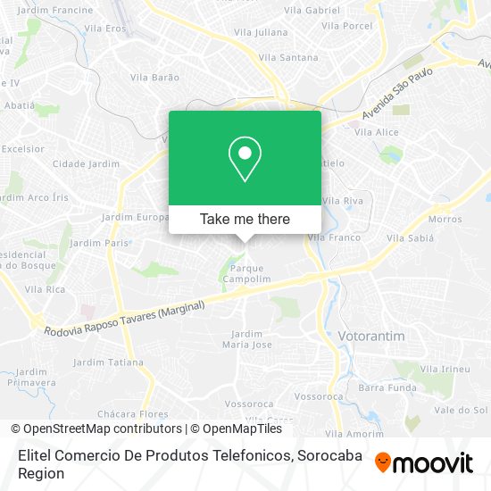 Elitel Comercio De Produtos Telefonicos map