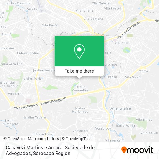 Canavezi Martins e Amaral Sociedade de Advogados map