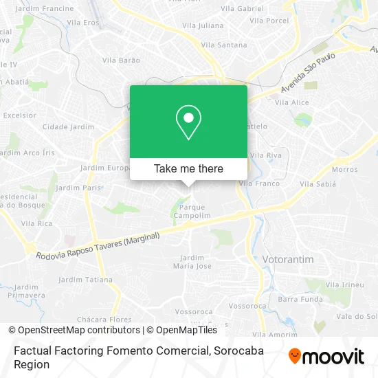 Factual Factoring Fomento Comercial map