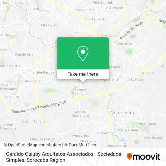 Geraldo Caiuby Arquitetos Associados - Sociedade Simples map