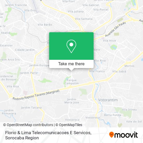 Mapa Florio & Lima Telecomunicacoes E Servicos