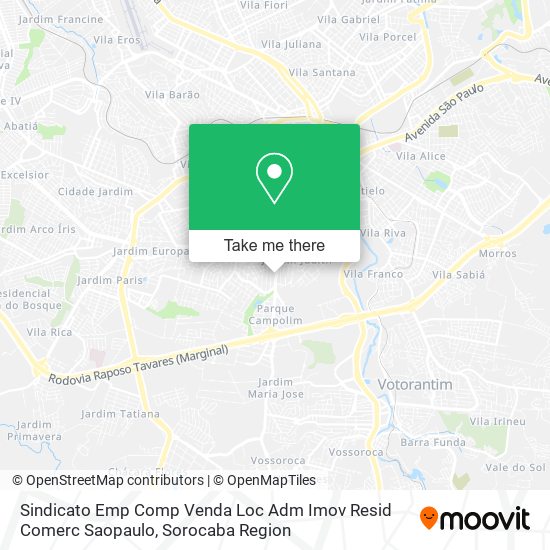 Sindicato Emp Comp Venda Loc Adm Imov Resid Comerc Saopaulo map