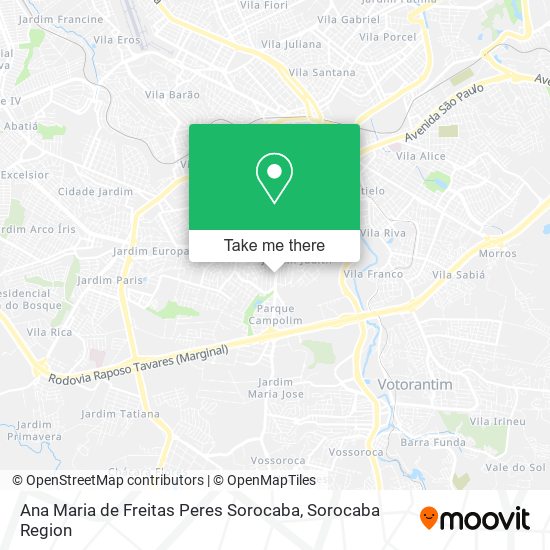 Ana Maria de Freitas Peres Sorocaba map