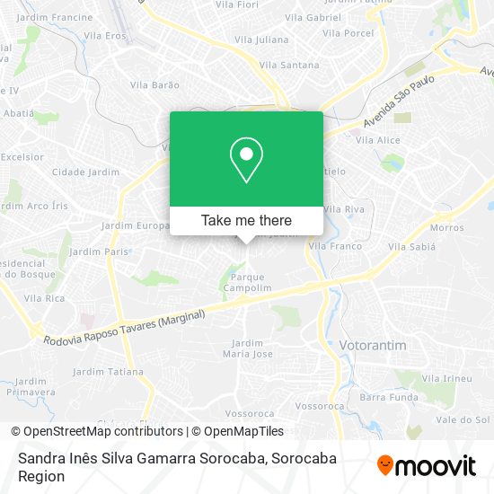 Sandra Inês Silva Gamarra Sorocaba map