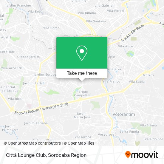 Città Lounge Club map