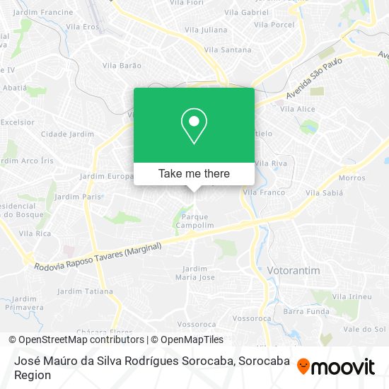 José Maúro da Silva Rodrígues Sorocaba map