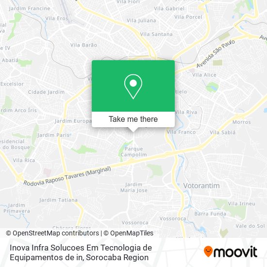 Mapa Inova Infra Solucoes Em Tecnologia de Equipamentos de in