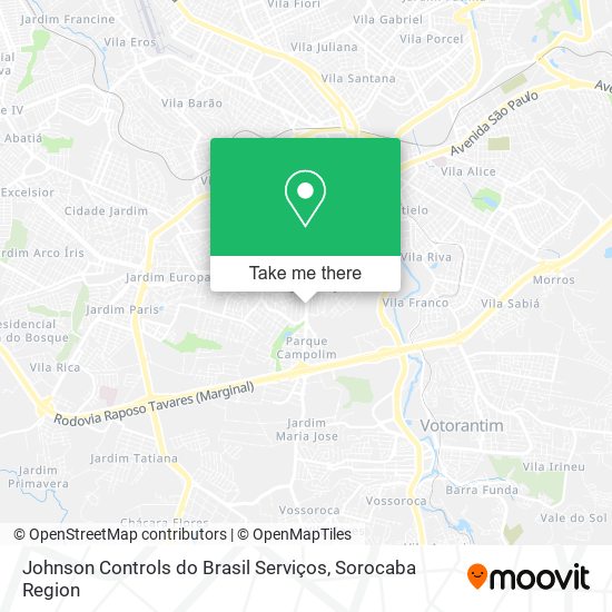 Johnson Controls do Brasil Serviços map