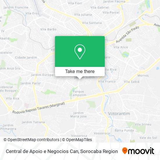 Central de Apoio e Negocios Can map