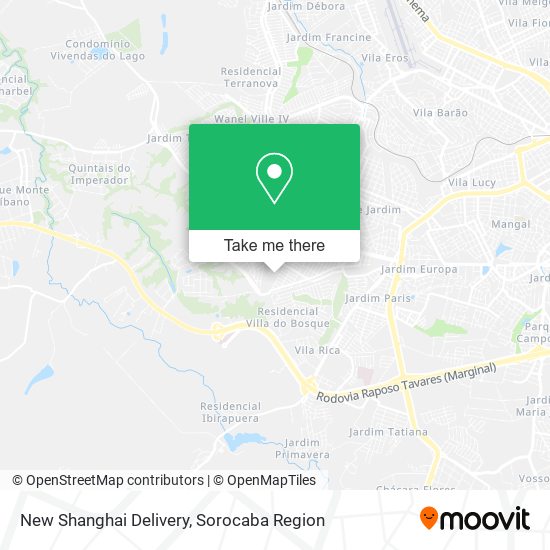 New Shanghai Delivery map