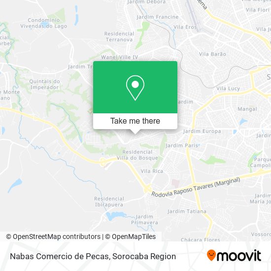 Nabas Comercio de Pecas map