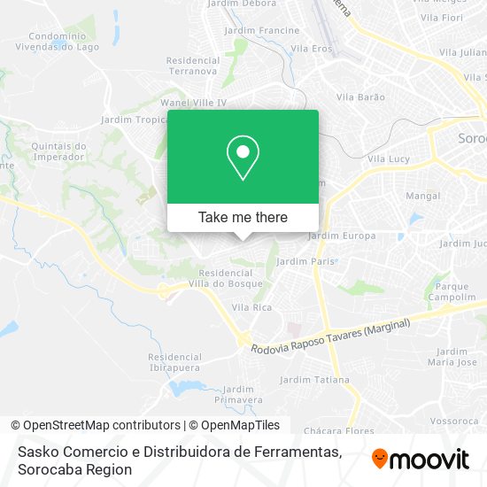 Mapa Sasko Comercio e Distribuidora de Ferramentas